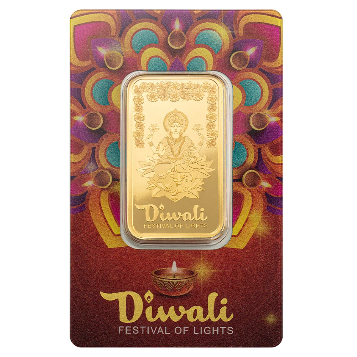 1 oz Costco Gold Bar PAMP Suisse Diwali Lakshmi (New Style)